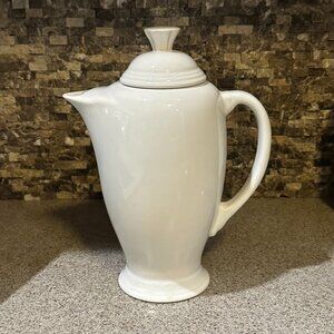 Fiesta Vintage Coffee Pot With Lid White